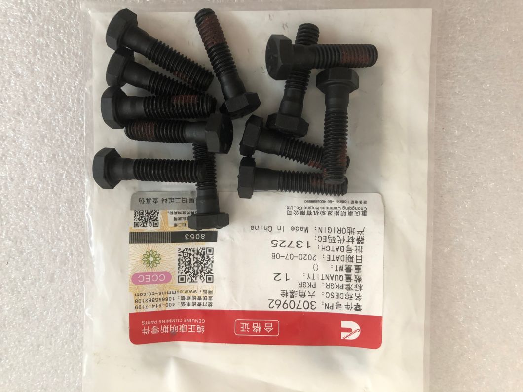 3070962 Hexagon Head Cap Screw Ccec Parts