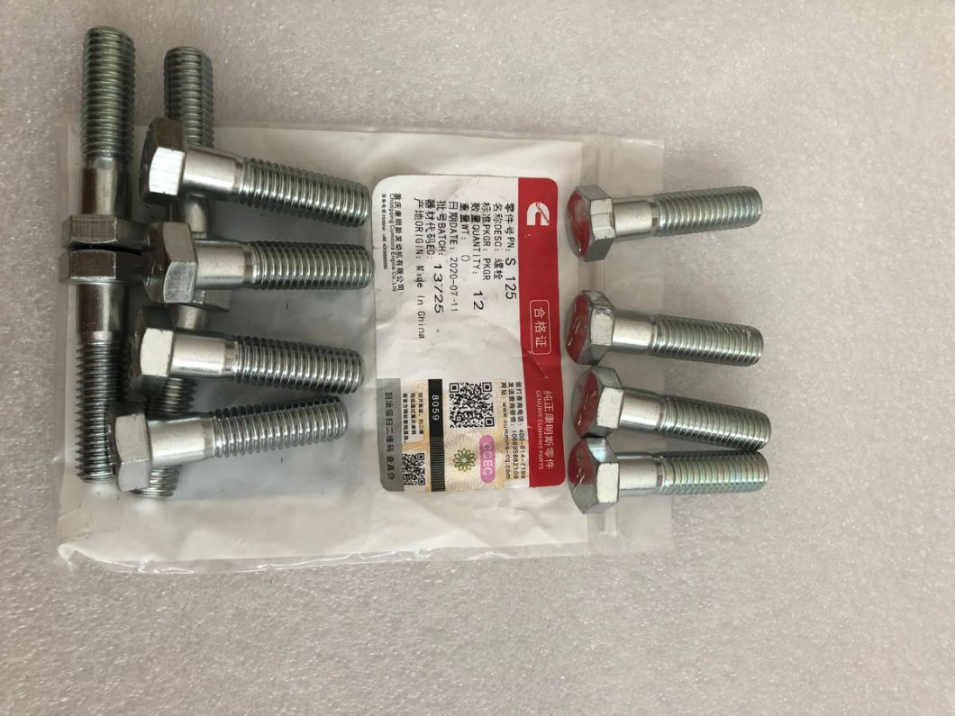S125 S125 Hexagon Head Cap Screw Ccec Cummis Parts
